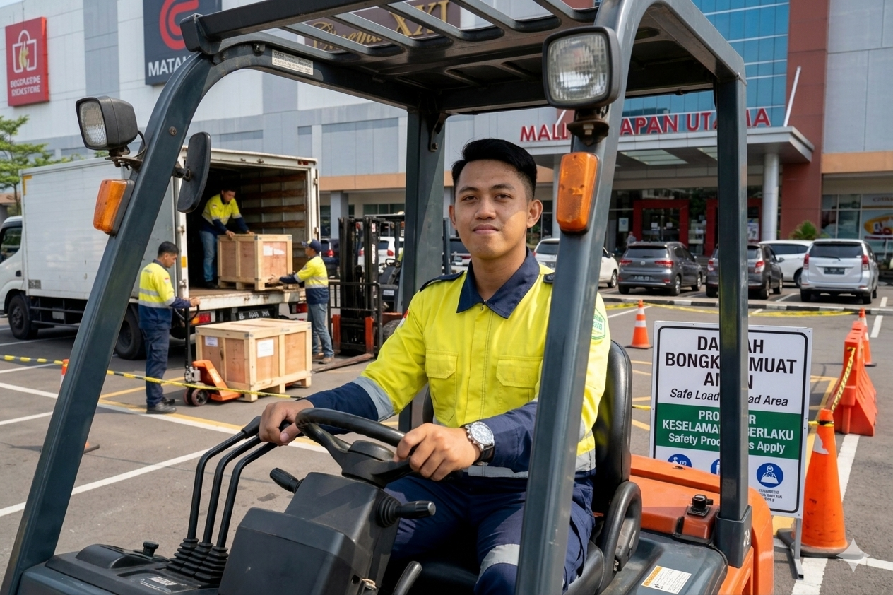 Logistik Proyek di Ruang Sempit: Strategi Bongkar Muat Aman di Area Parkir Mall