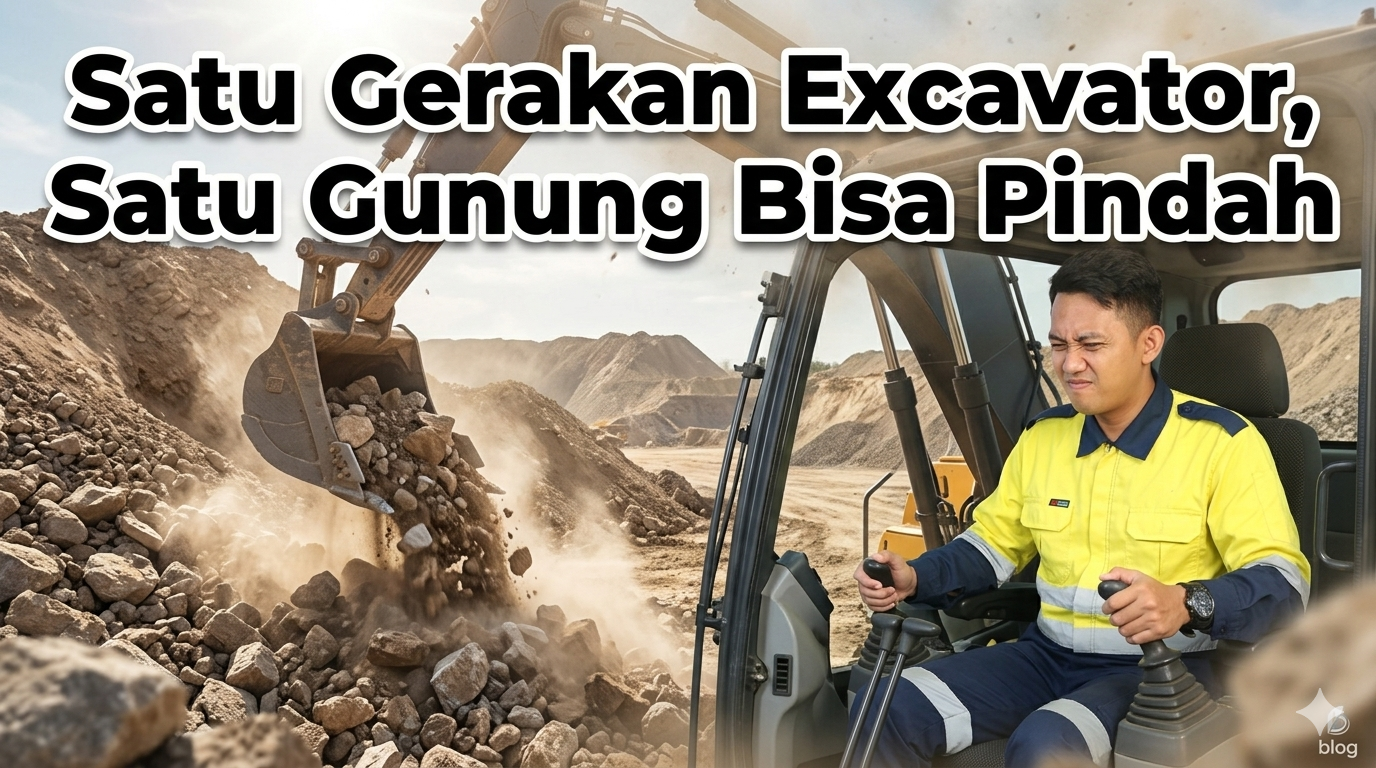 Satu Gerakan Excavator, Satu Gunung Bisa Pindah